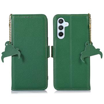 Samsung Galaxy A56 Wallet Leather Case with RFID - Green