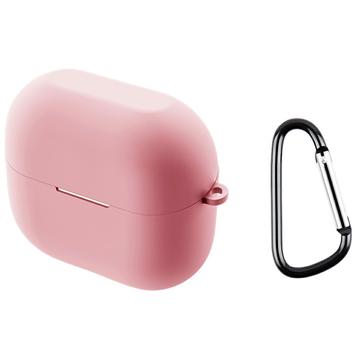 Samsung Galaxy Buds3 FE Silicone Case with Carabiner - Pink
