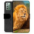 Samsung Galaxy Note20 Premium Wallet Case - Lion