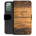 Samsung Galaxy Note20 Premium Wallet Case - Wood