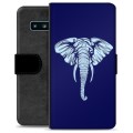 Samsung Galaxy S10 Premium Wallet Case - Elephant