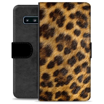 Samsung Galaxy S10 Premium Wallet Case - Leopard