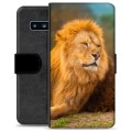 Samsung Galaxy S10 Premium Wallet Case - Lion