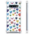 Samsung Galaxy S10 Hybrid Case - Hearts