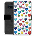 Samsung Galaxy S10 Premium Wallet Case - Hearts