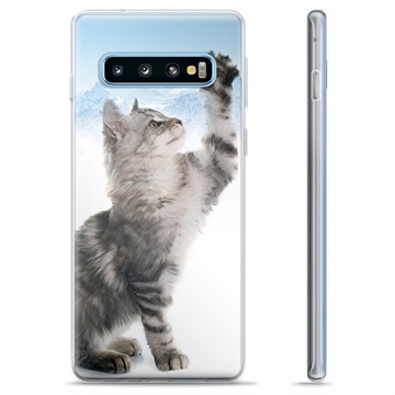 Samsung Galaxy S10+ TPU Case - Cat