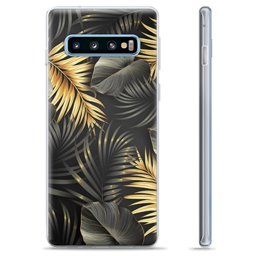 Samsung Galaxy S10+ TPU Case - Golden Leaves