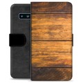 Samsung Galaxy S10 Premium Wallet Case - Wood