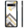 Samsung Galaxy S10 Protective Cover - Abstract Marble