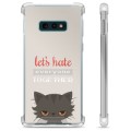 Samsung Galaxy S10e Hybrid Case - Angry Cat