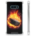 Samsung Galaxy S10e Hybrid Case - Ice Hockey
