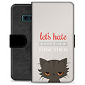Samsung Galaxy S10e Premium Wallet Case - Angry Cat