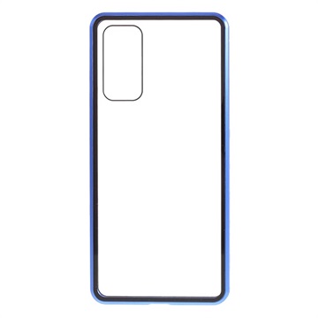 Samsung Galaxy S20 FE Magnetic Case with Tempered Glass - Blue