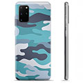 Samsung Galaxy S20+ TPU Case - Blue Camouflage