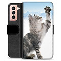 Samsung Galaxy S21 5G Premium Wallet Case - Cat