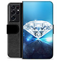 Samsung Galaxy S21 Ultra 5G Premium Wallet Case - Diamond