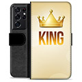 Samsung Galaxy S21 Ultra 5G Premium Wallet Case - King