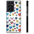 Samsung Galaxy S21 Ultra 5G Protective Cover - Hearts
