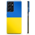 Samsung Galaxy S21 Ultra 5G TPU Case Ukrainian Flag - Yellow and Light Blue