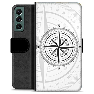 Samsung Galaxy S22+ 5G Premium Wallet Case - Compass