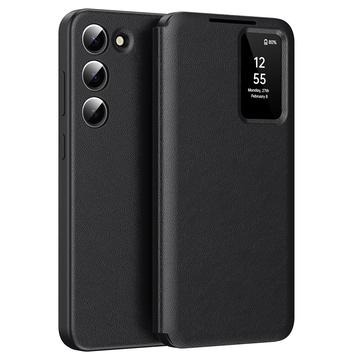 Samsung Galaxy S23 Smart Clear View Flip Case with Card Slot