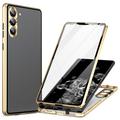 Samsung Galaxy S24 Magnetic Case with Tempered Glass - Gold