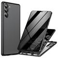 Samsung Galaxy S24 Magnetic Case with Tempered Glass - Privacy - Black