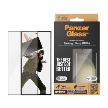Samsung Galaxy S24 Ultra PanzerGlass Ultra-Wide Fit EasyAligner Screen Protector - Black Edge