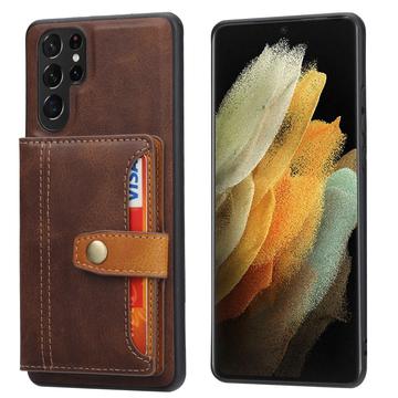 Samsung Galaxy S24 Ultra Retro Style Case with Wallet