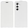 Samsung Galaxy S24 Vertical Flip Case with Card Slot - White