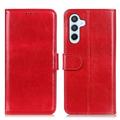 Samsung Galaxy S24 Wallet Case with Magnetic Closure - Red