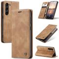 Samsung Galaxy S24+ Caseme 013 Series Wallet Case - Brown