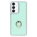 Samsung Galaxy S25/S24 CrystalGlow Hybrid Case with Ring Holder