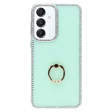 Samsung Galaxy S25/S24 CrystalGlow Hybrid Case with Ring Holder