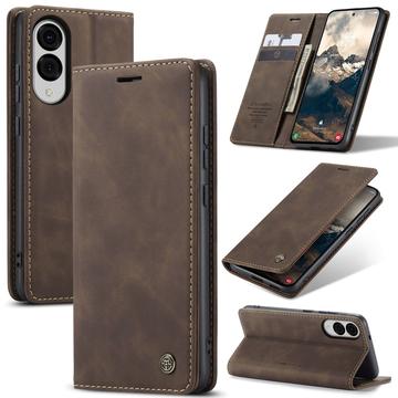 Samsung Galaxy S25 Edge Caseme 013 Series Wallet Case - Coffee