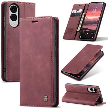 Samsung Galaxy S25 Edge Caseme 013 Series Wallet Case - Wine Red