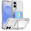 Samsung Galaxy S25 Edge Clear Case with Card Holder