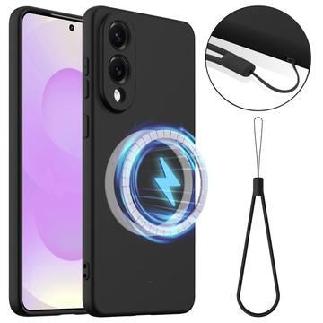 Samsung Galaxy S25 Edge Liquid Silicone Case - MagSafe Compatible - Black