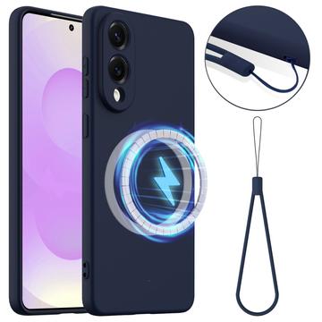 Samsung Galaxy S25 Edge Liquid Silicone Case - MagSafe Compatible - Dark Blue