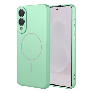 Samsung Galaxy S25 Edge Silicone Case - MagSafe Compatible - Matcha Green