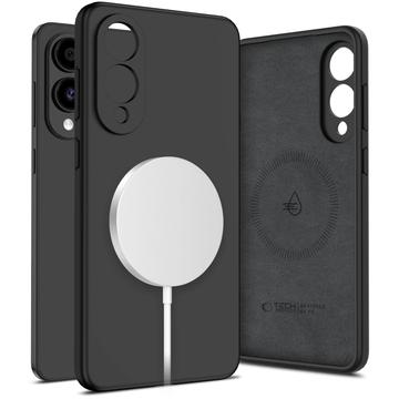 Samsung Galaxy S25 Edge Tech-Protect Liquid Silicone Case - MagSafe Compatible - Black