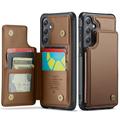 Samsung Galaxy S25 FE Caseme C22 Case RFID Card Wallet - Brown