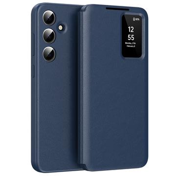 Samsung Galaxy S25 FE Smart Clear View Flip Case with Card Slot - Sapphire