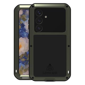 Samsung Galaxy S25 Love Mei Powerful Hybrid Case - Green