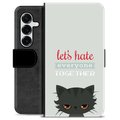 Samsung Galaxy S25+ Premium Wallet Case - Angry Cat