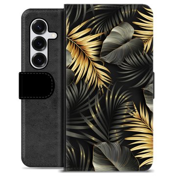 Samsung Galaxy S25+ Premium Wallet Case - Golden Leaves