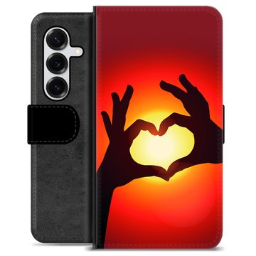 Samsung Galaxy S25+ Premium Wallet Case - Heart Silhouette