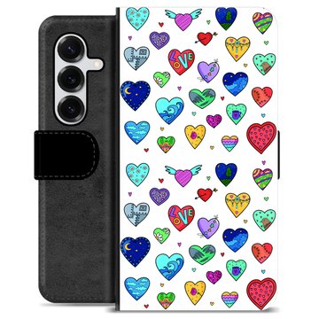 Samsung Galaxy S25+ Premium Wallet Case - Hearts
