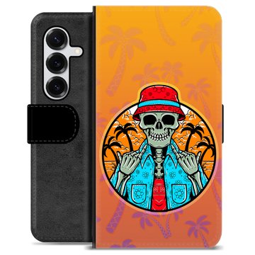 Samsung Galaxy S25+ Premium Wallet Case - Skeleton Summer