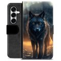 Samsung Galaxy S25+ Premium Wallet Case - Wolf